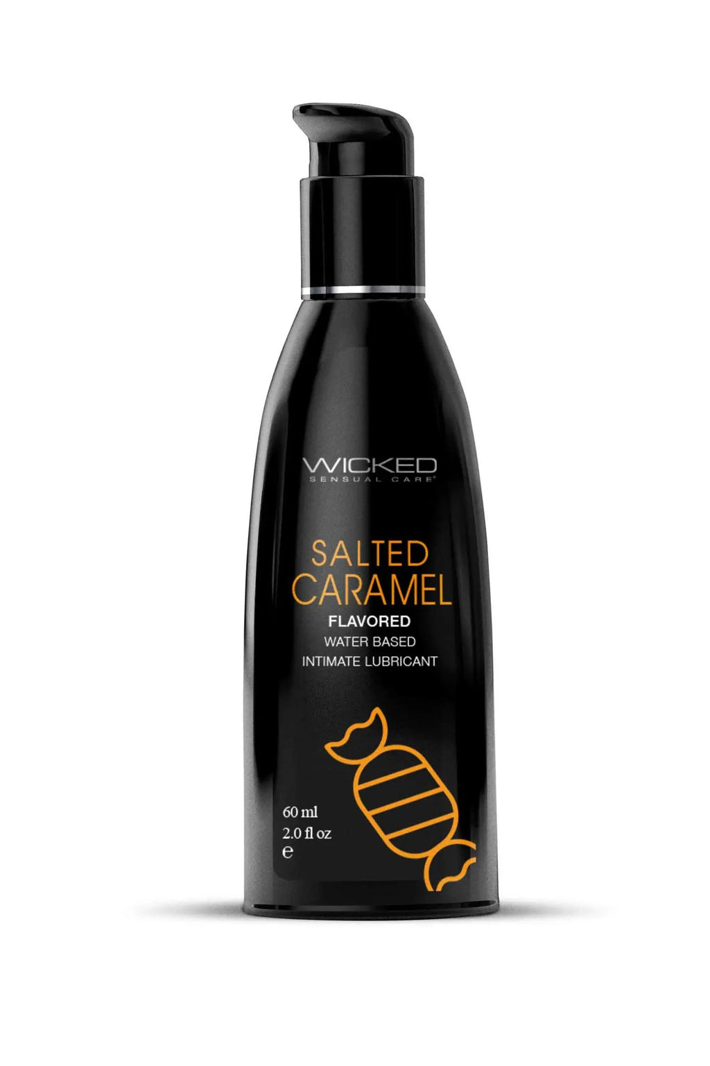 Aqua Salted Caramel Flavored Water Based Intimate Lubricant - 2 Fl. Oz. – body-safe materials | Fu'Cha Exotics