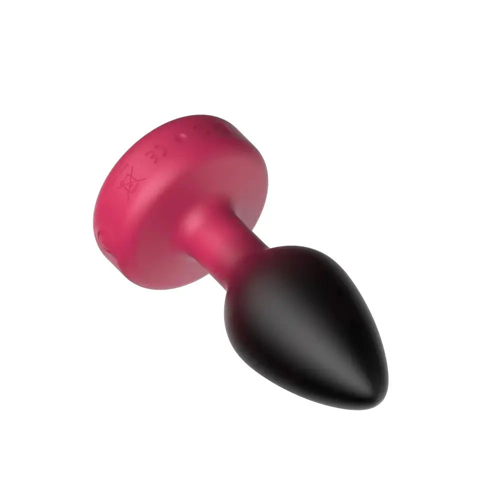 Eluxe Vibrating Clr Gem Rbyombre Plug Md With Remote – body-safe materials | Fu'Cha Exotics