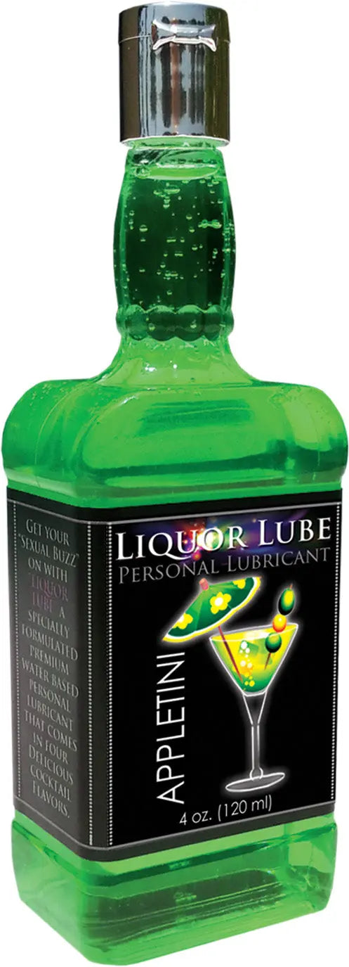 Appletini personal lubricant, 4 fl oz (120 ml), green glass bottle