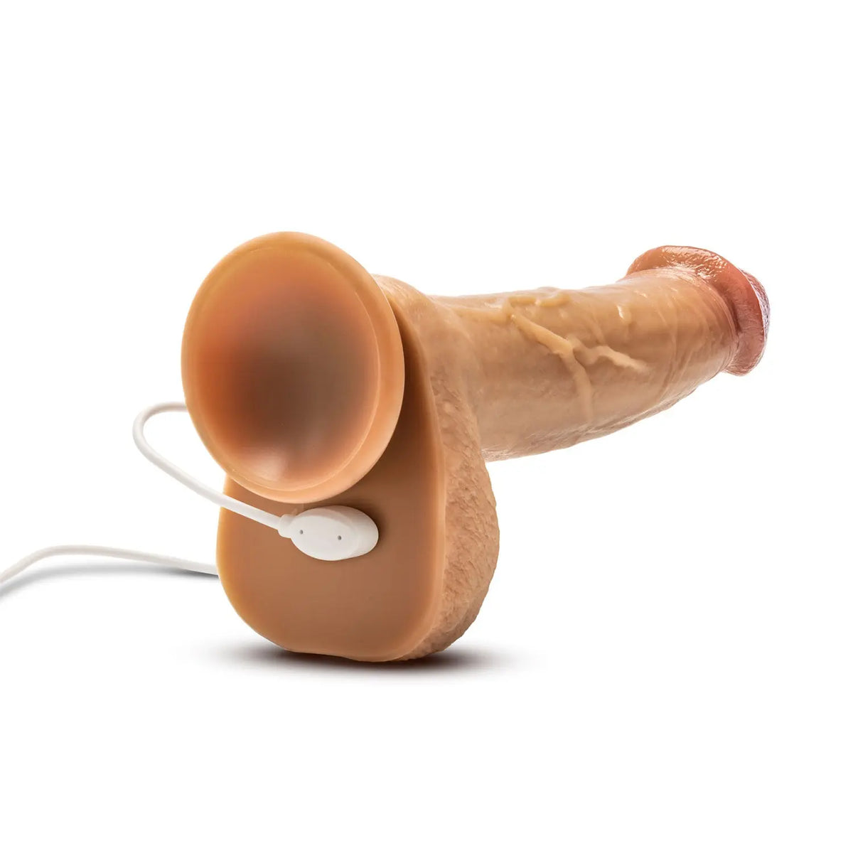 Dr. Skin Silicone - Dr. Phillips - 8.5 Inch Thrusting Dildo - Tan – body-safe materials | Fu'Cha Exotics