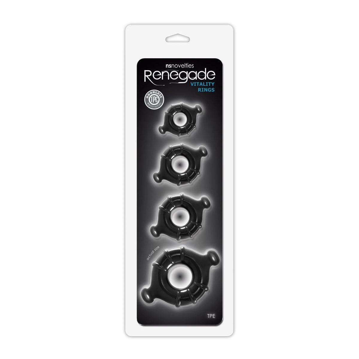 Renegade Vitality Rings - Black – body-safe materials | Fu'Cha Exotics