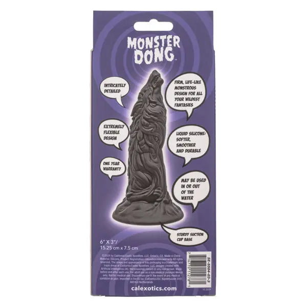 Monster Dong the Werewolf - Black – body-safe silicone fully waterproof | Fu'Cha Exotics