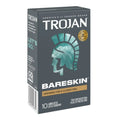 Trojan Bareskin lubricated condoms box, 10-count latex condoms