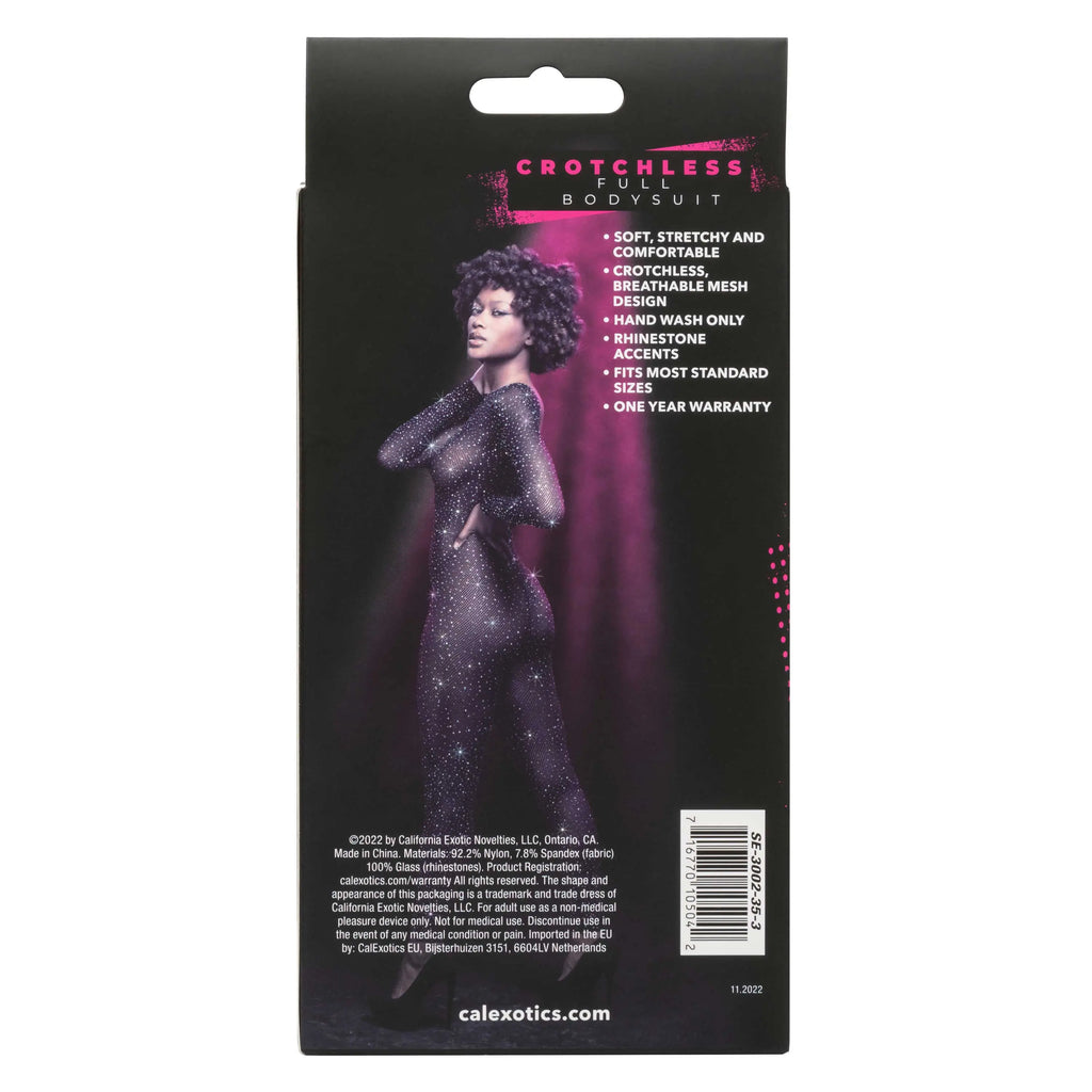Radiance Crotchless Full Body Suit - One Size - Black – nylon | Fu'Cha Exotics