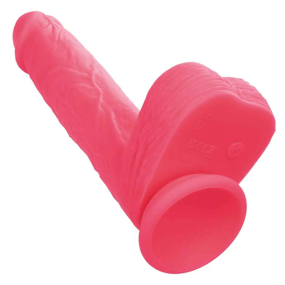 Rechargeable Rumbling and Thrusting Silicone Studs - Pink – body-safe materials | Fu'Cha Exotics