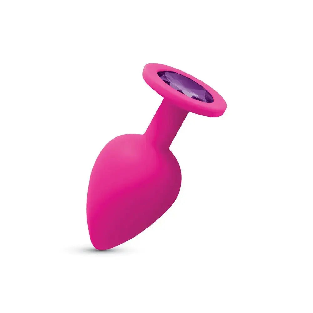 Gemma Purple Gem Pink Silicone Plug - Large – body-safe materials | Fu'Cha Exotics