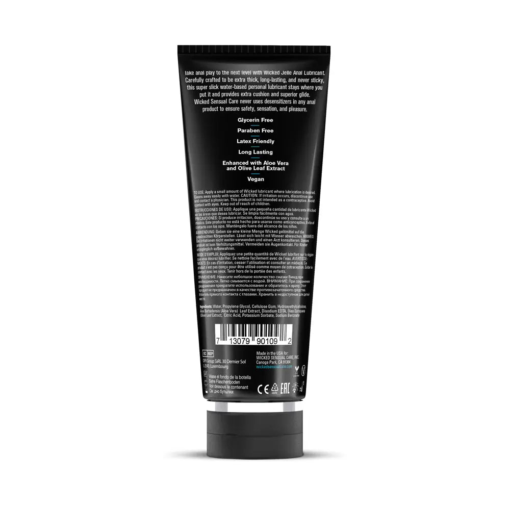 Jelle Water-Based Anal Lubricant - 8 Fl. Oz. – body-safe materials | Fu'Cha Exotics