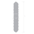 Textured nubby dildo with rounded tip, 7 in long, 1.15 in diameter