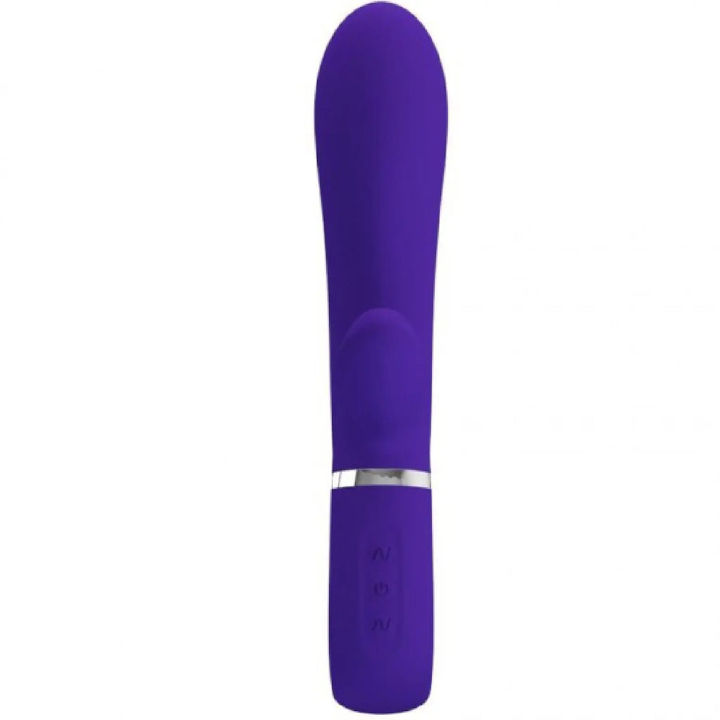 Thomas Super Soft Silicone Rabbit Vibrator - Purple – body-safe materials | Fu'Cha Exotics