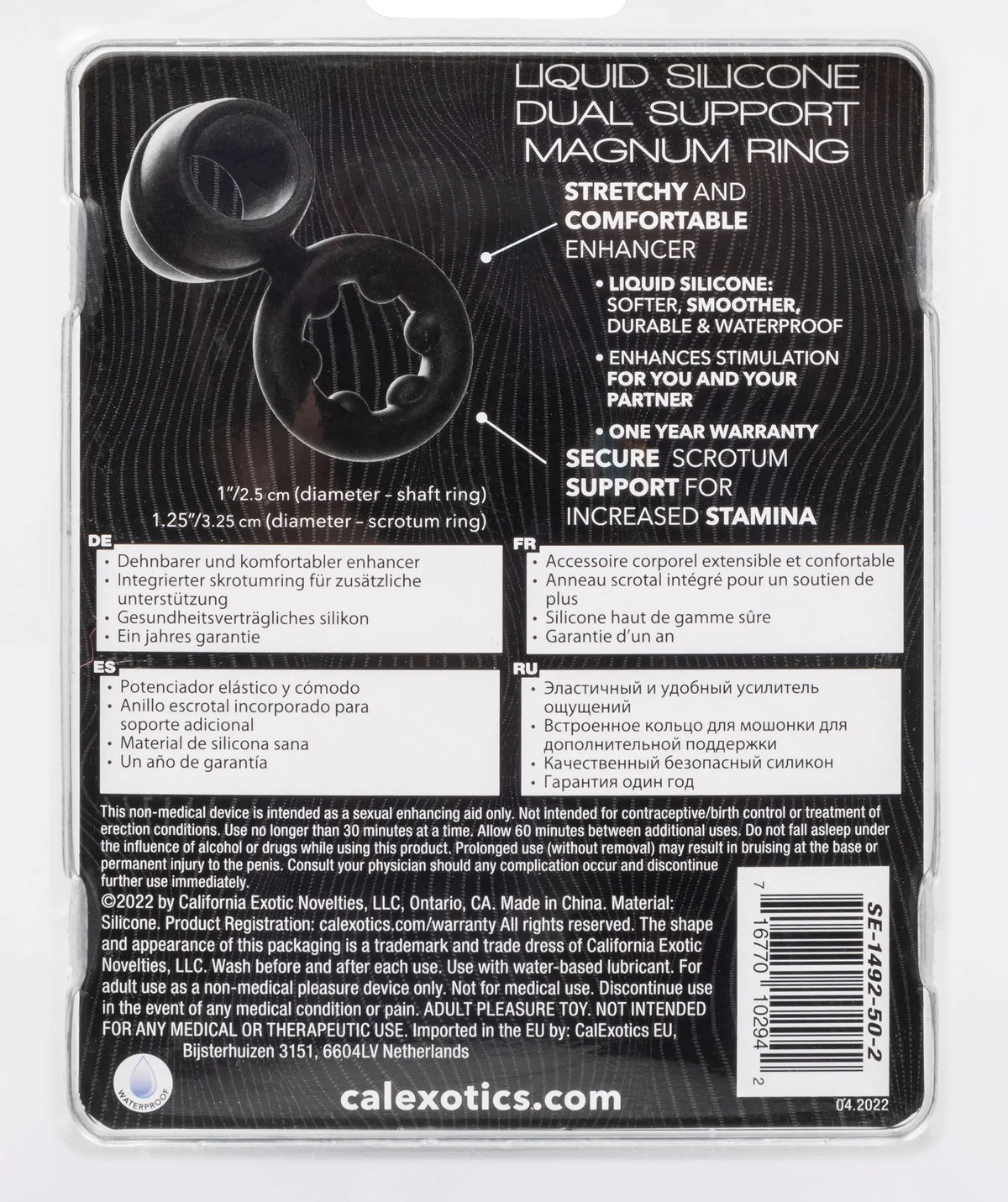 Alpha Liquid Silicone Dual Support Magnum Ring - Black – body-safe materials | Fu'Cha Exotics