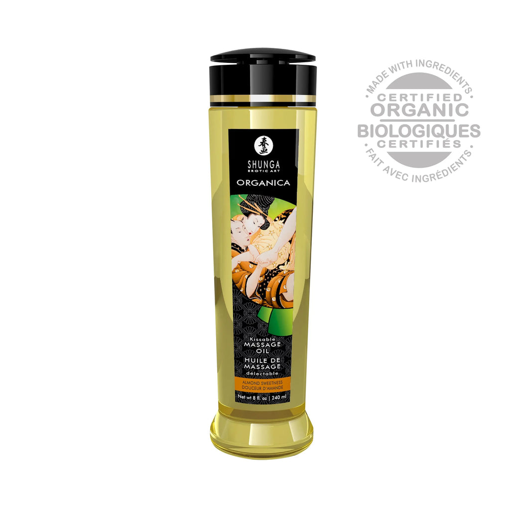 Organica Massage Oils - Almond Sweetness - 8 Fl. Oz. – body-safe materials | Fu'Cha Exotics