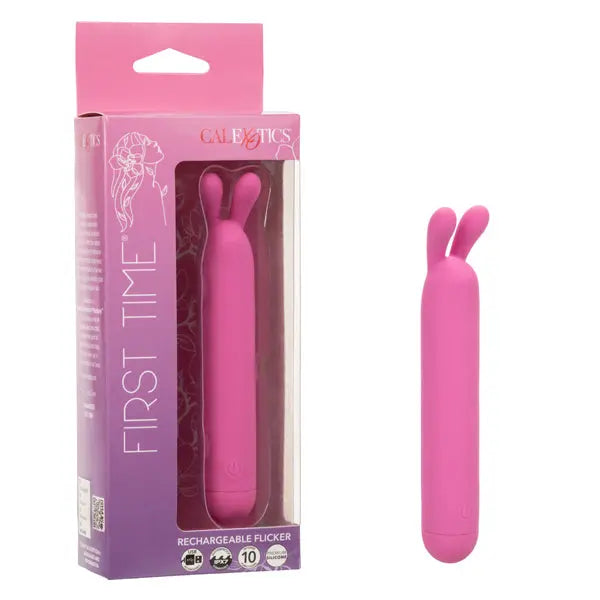 First Time Rechargeable Flicker - Pink – body-safe materials | Fu'Cha Exotics