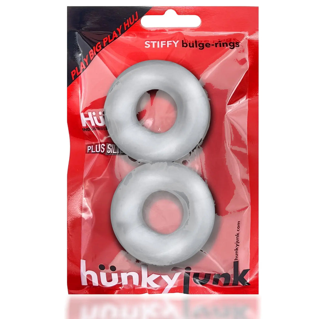 Stiffy 2-Pack Bulge-Rings - Clear Ice – body-safe silicone | Fu'Cha Exotics