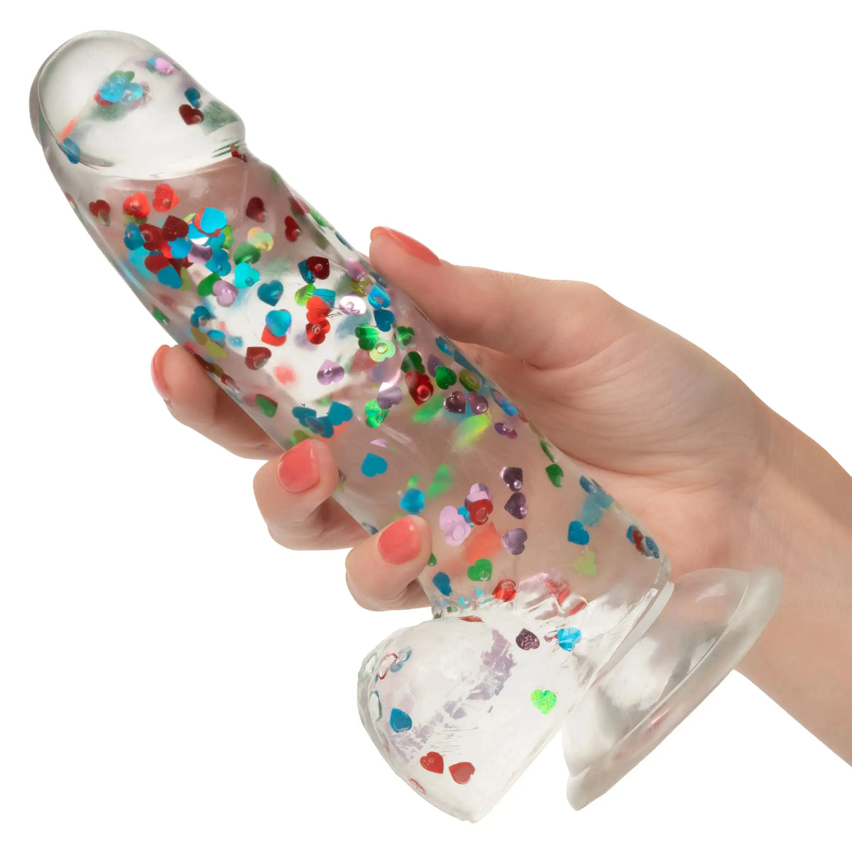 Naughty Bits I Love Dick Heart-Filled Dong – body-safe materials | Fu'Cha Exotics