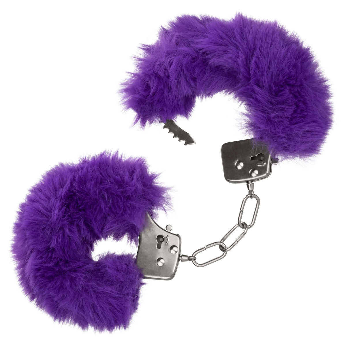 Ultra Fluffy Furry Cuffs - Purple – body-safe materials | Fu'Cha Exotics