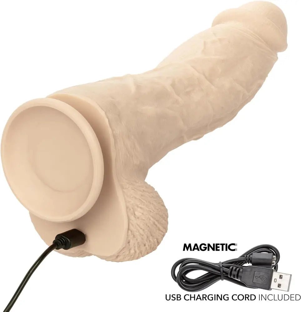 Silicone Rechargeable Big Dick Energy Studs - Ivory – body-safe materials | Fu'Cha Exotics
