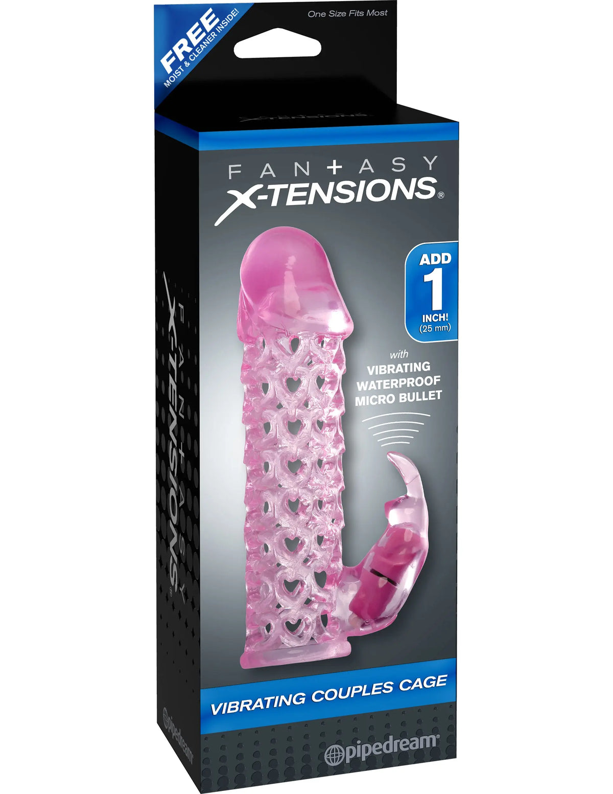 Fantasy X-Tensions Vibrating Couples Cage - Pink – body-safe materials | Fu'Cha Exotics