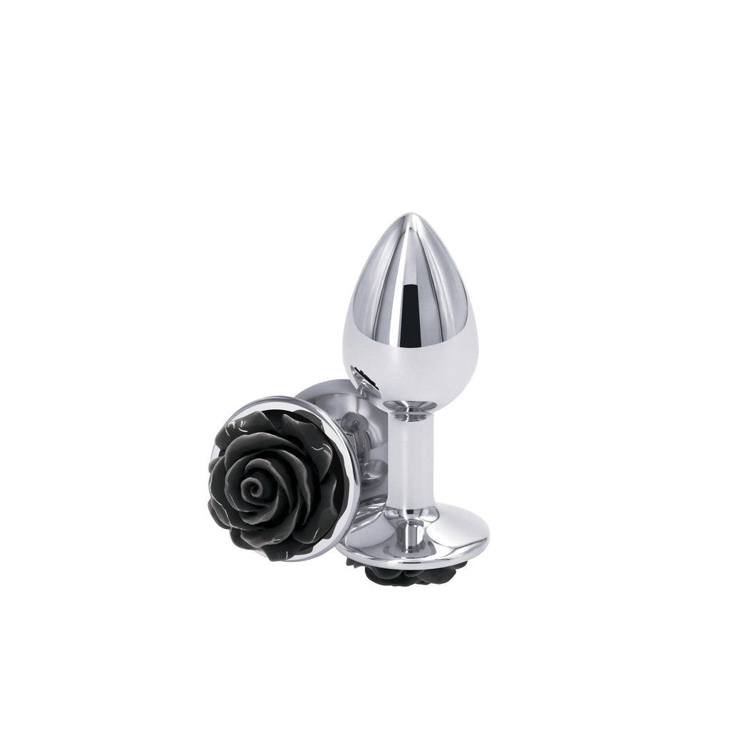 Rear Assets - Rose - Small - Black – body-safe materials | Fu'Cha Exotics