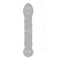 Full-tip dildo with flared base and tapered end silhouette