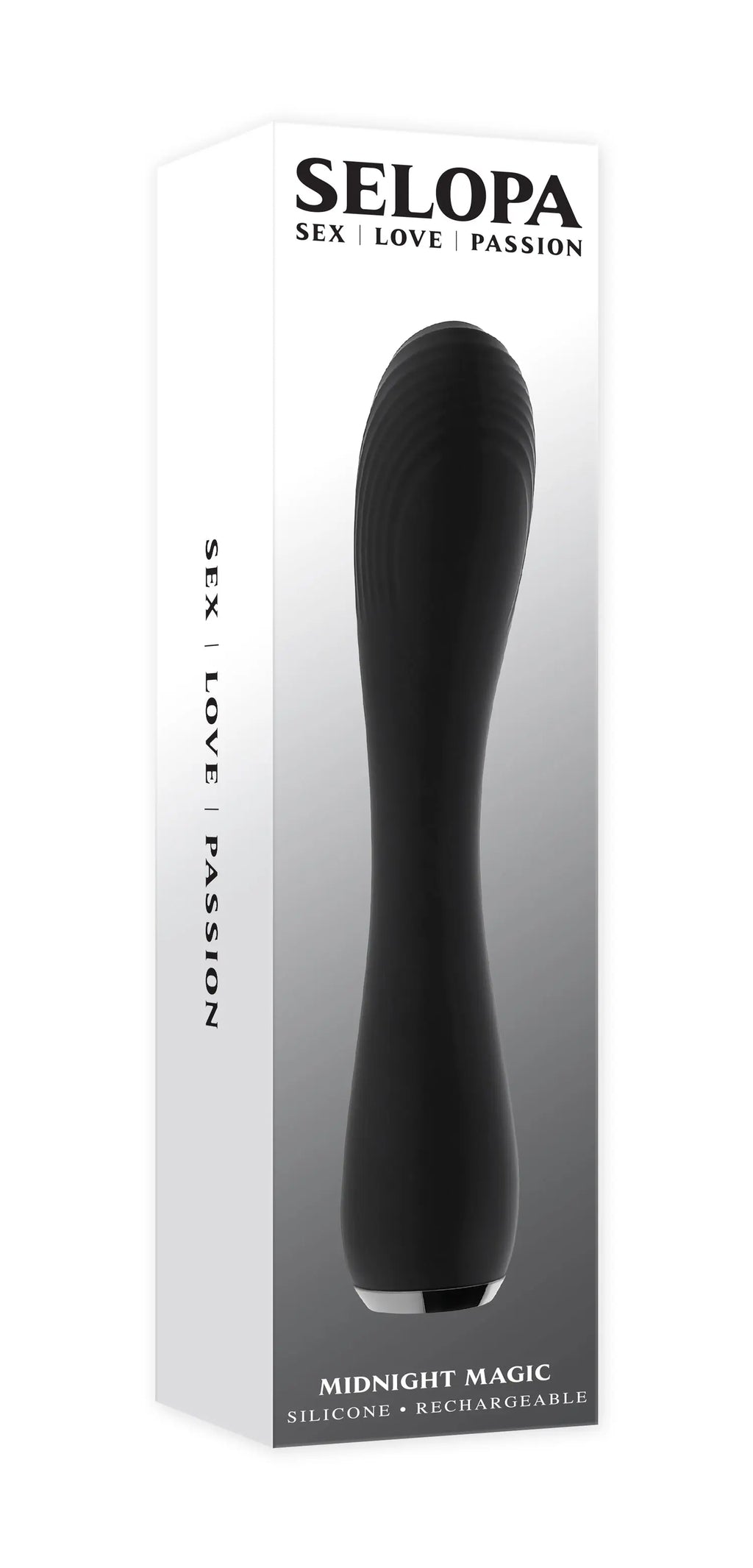 Midnight Magic Black – body-safe silicone USB-rechargeable | Fu'Cha Exotics