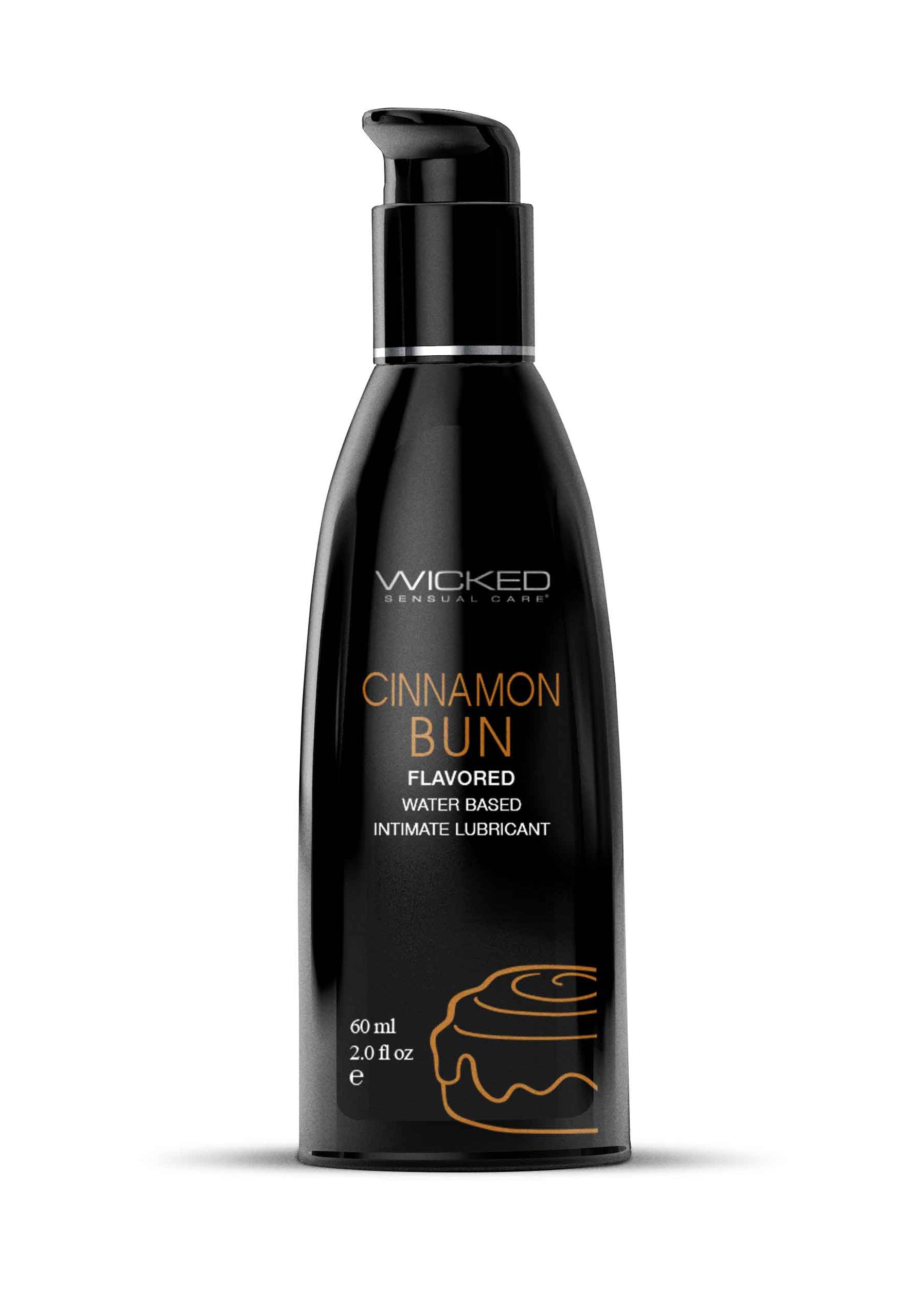 Aqua Cinnamon Bun Flavored Water Based Intimate Lubricant - 2 Fl. Oz.