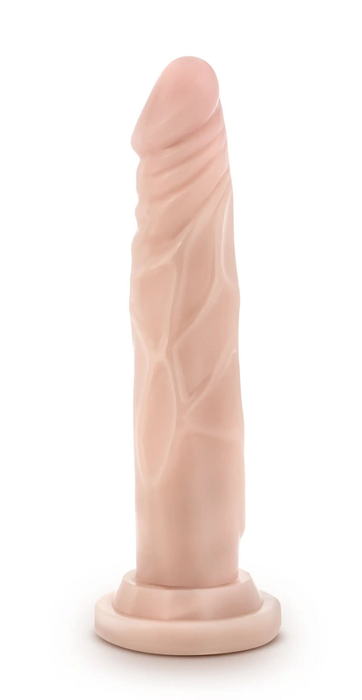 Dr. Skin Silicone - Dr. Carter - 7 Inch Dong With Suction Cup - Vanilla – body-safe materials | Fu'Cha Exotics