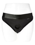 Em. Ex. Active Harness Wear Crotchless Silhouette - Black - Small