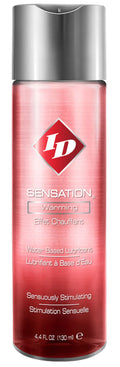 Warming water-based lubricant, red bottle, 4.4 fl oz (130 ml)