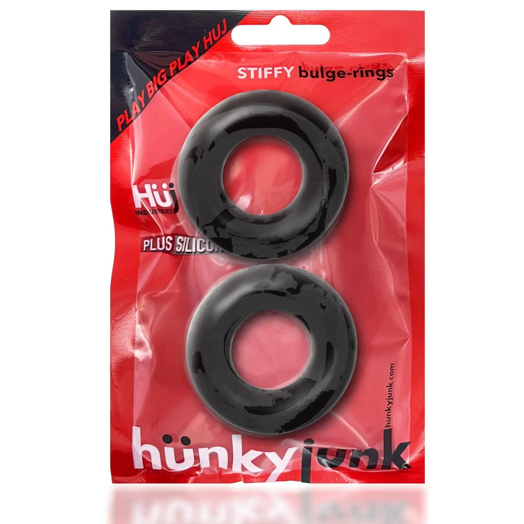 Stiffy 2 -Pack Bulge-Rings - Tar Ice – body-safe silicone | Fu'Cha Exotics