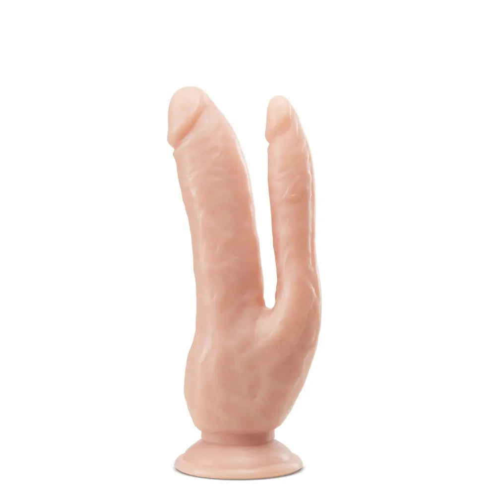 Dr. Skin - 8 Inch Dp Cock - Vanilla – body-safe materials suction stimulation | Fu'Cha Exotics