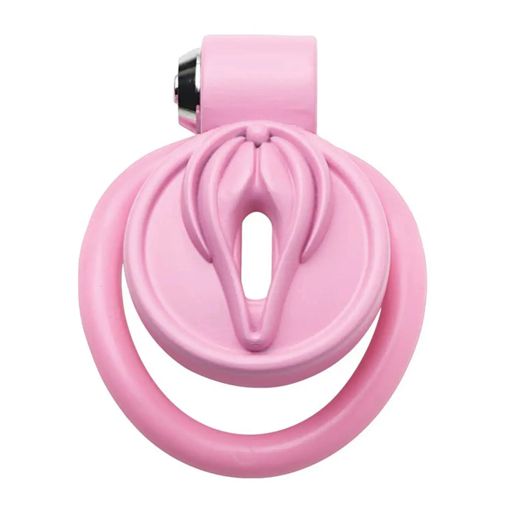Pussification Vulva Chastity Cage - Pink – body-safe materials | Fu'Cha Exotics