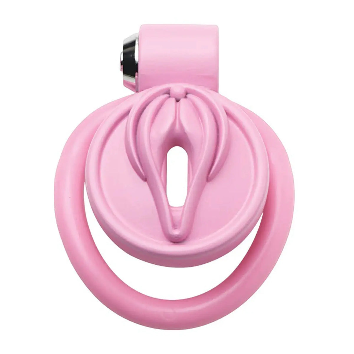 Pussification Vulva Chastity Cage - Pink – body-safe materials | Fu'Cha Exotics