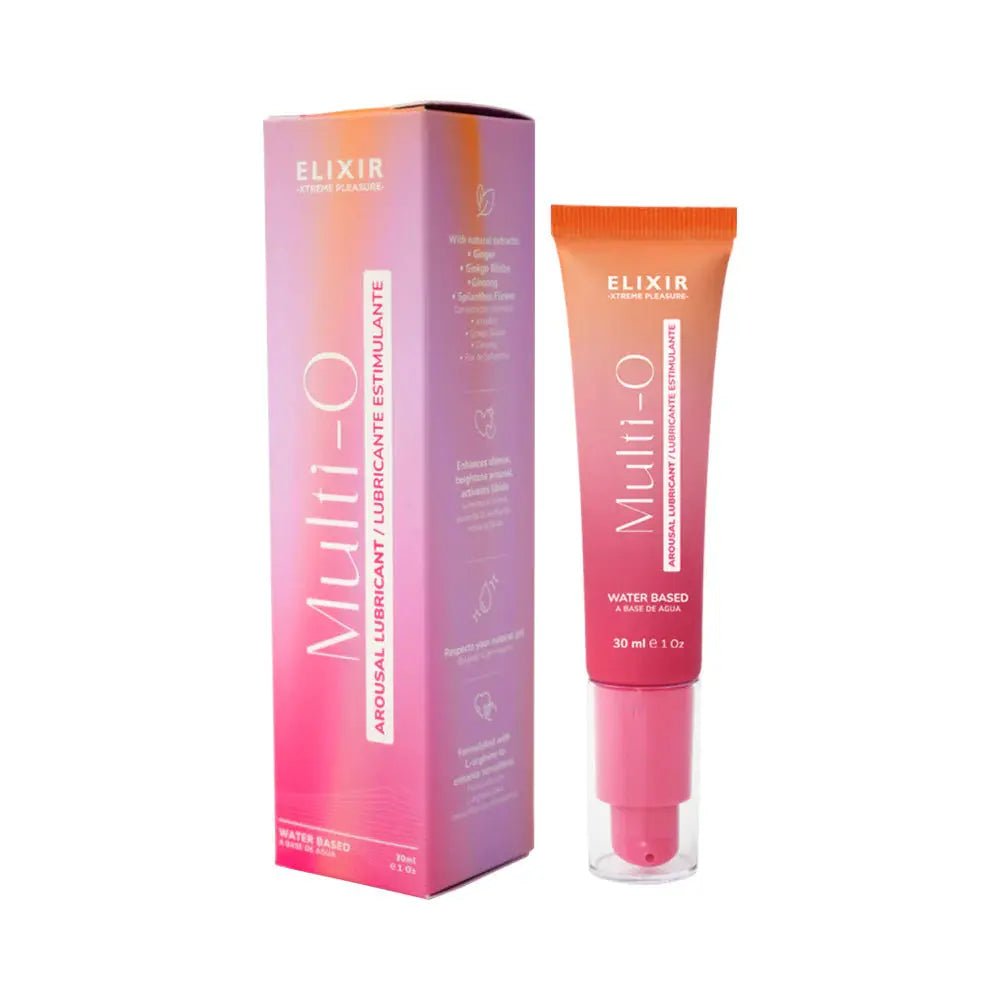 Elixir Multi O Arousal Lubricant 30ml 1 Fl Oz – body-safe materials | Fu'Cha Exotics