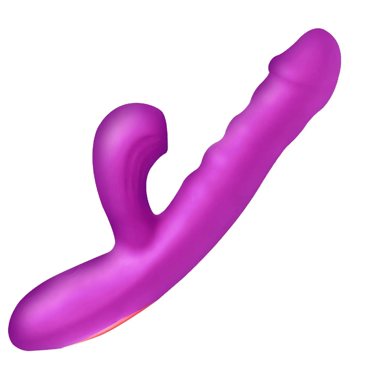 Thrust Wave Thrusting and Sucking Rabbit Vibrator - Purple – body-safe materials | Fu'Cha Exotics