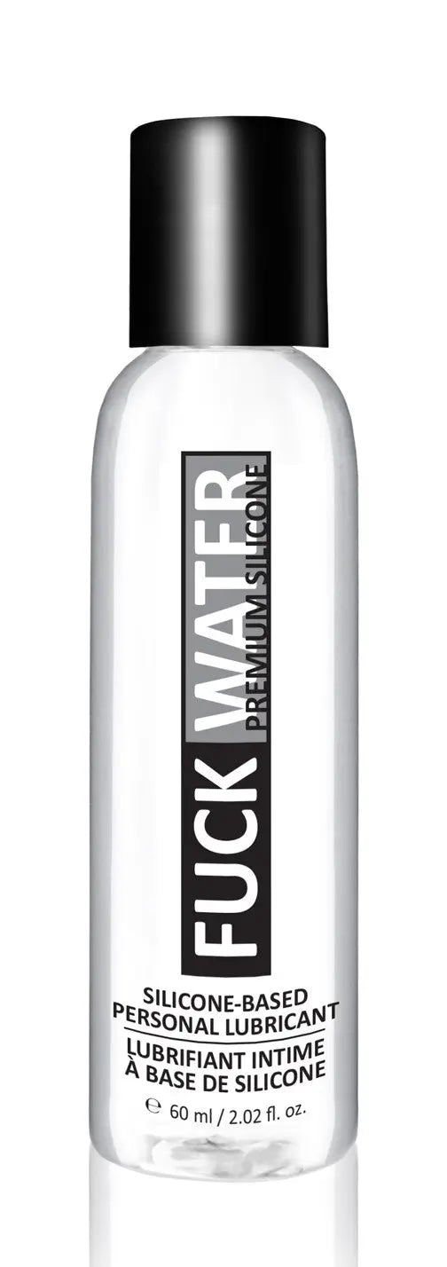 Fuck Water Premium silicone lubricant bottle with clear liquid and black cap