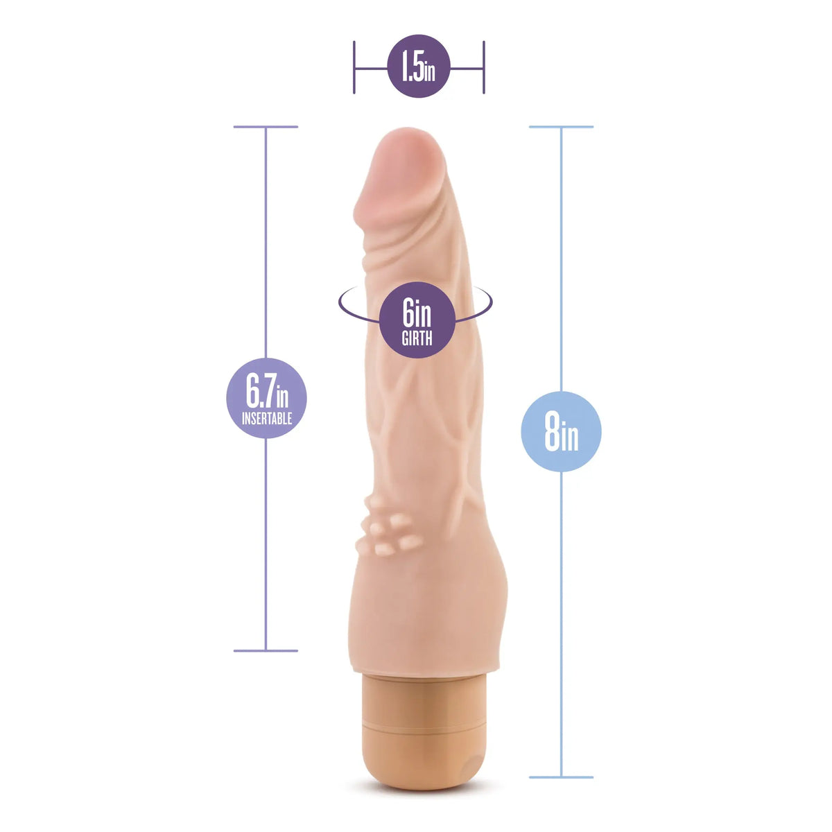 Dr. Skin - Cock Vibe #4 - Beige – body-safe materials | Fu'Cha Exotics