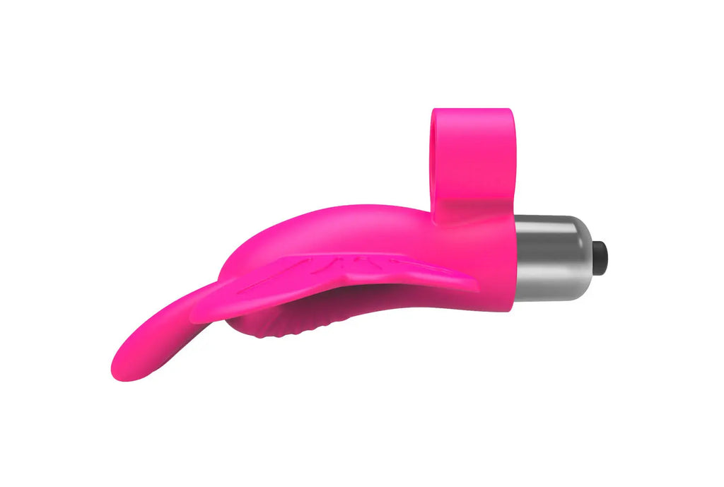 The 9's Flirt Finger Butterfly Finger Vibrator - Pink – body-safe materials | Fu'Cha Exotics