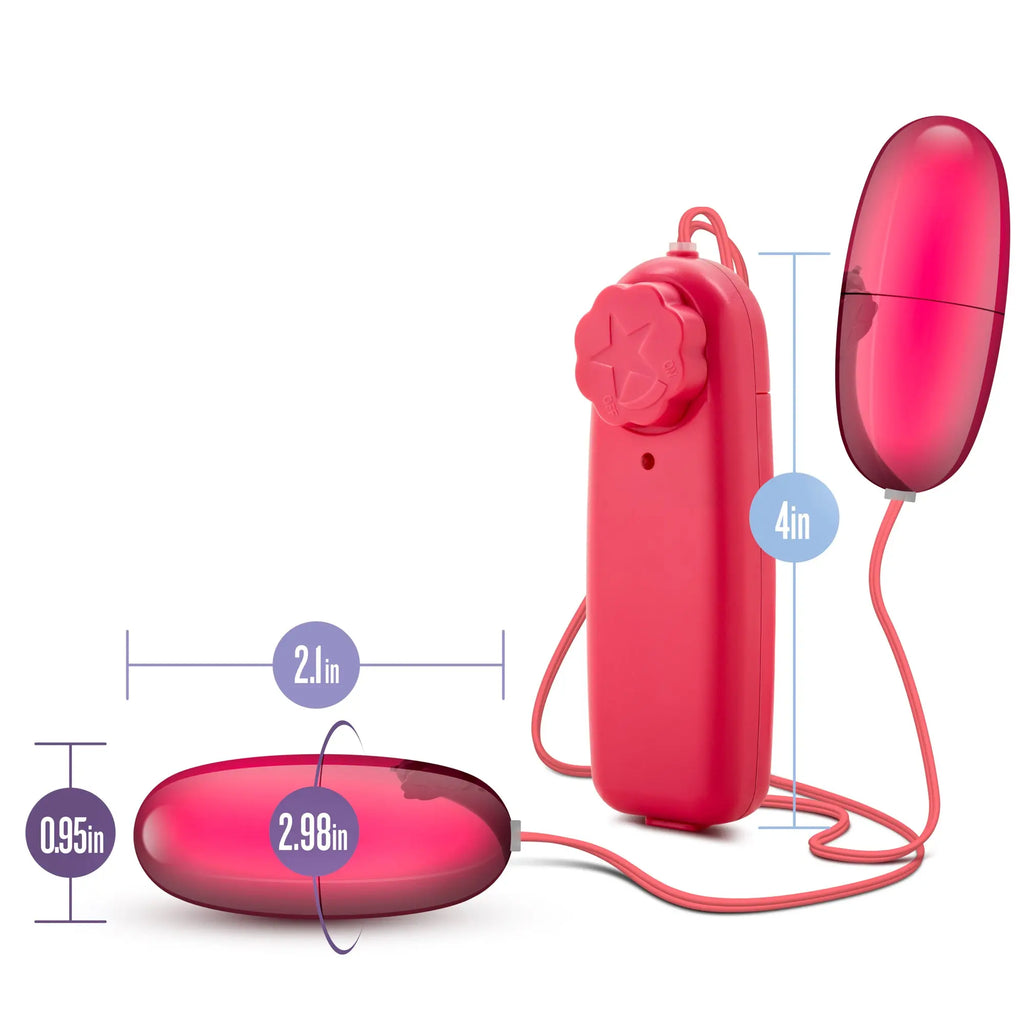 B Yours Double Pop Eggs - Cerise – body-safe materials | Fu'Cha Exotics