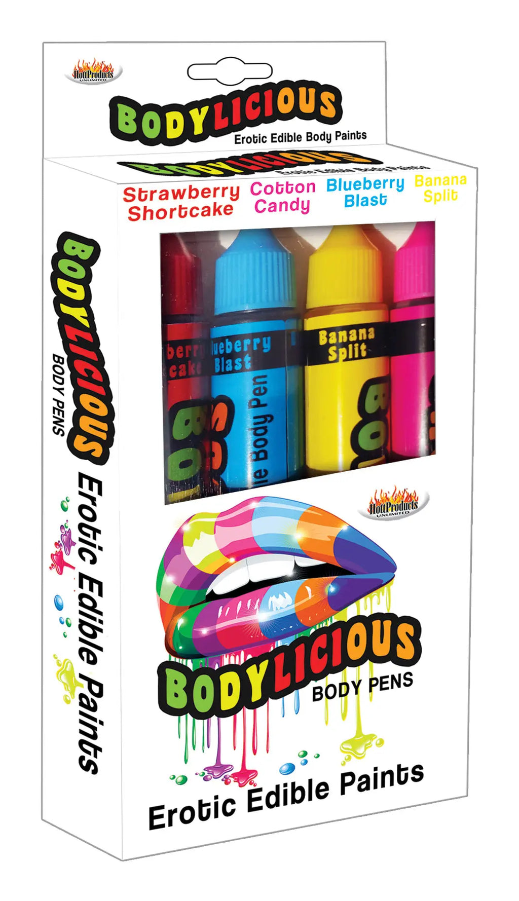 Bodylicious Edible Body Pens - 4pk. - Assorted Flavors – body-safe materials | Fu'Cha Exotics