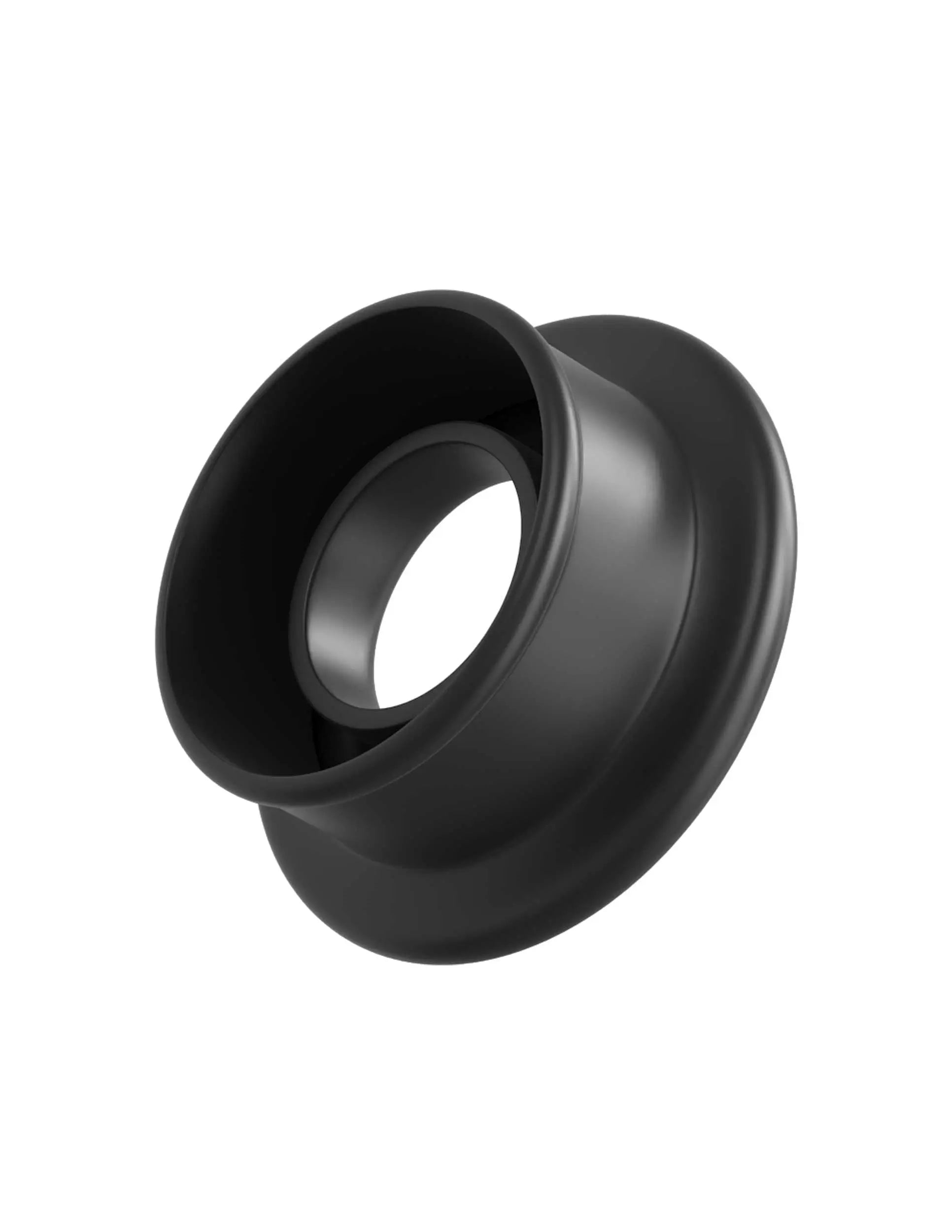 Auto vac nozzle attachment, round dark plastic inlet with central opening