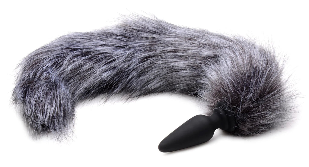 Snap-on Silicone Anal Plug and 3 Interchangeable Tails – body-safe materials | Fu'Cha Exotics