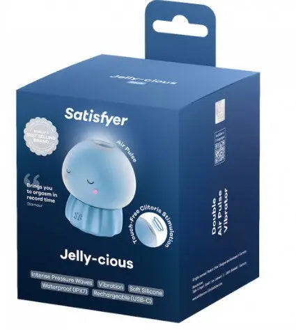 Jelly-Cious - Blue – body-safe materials 13 vibration modes | Fu'Cha Exotics