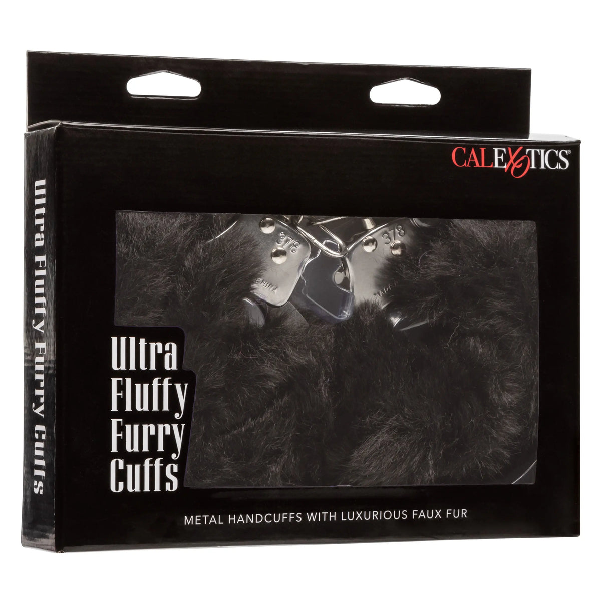 Ultra Fluffy Furry Cuffs - Black – body-safe materials | Fu'Cha Exotics