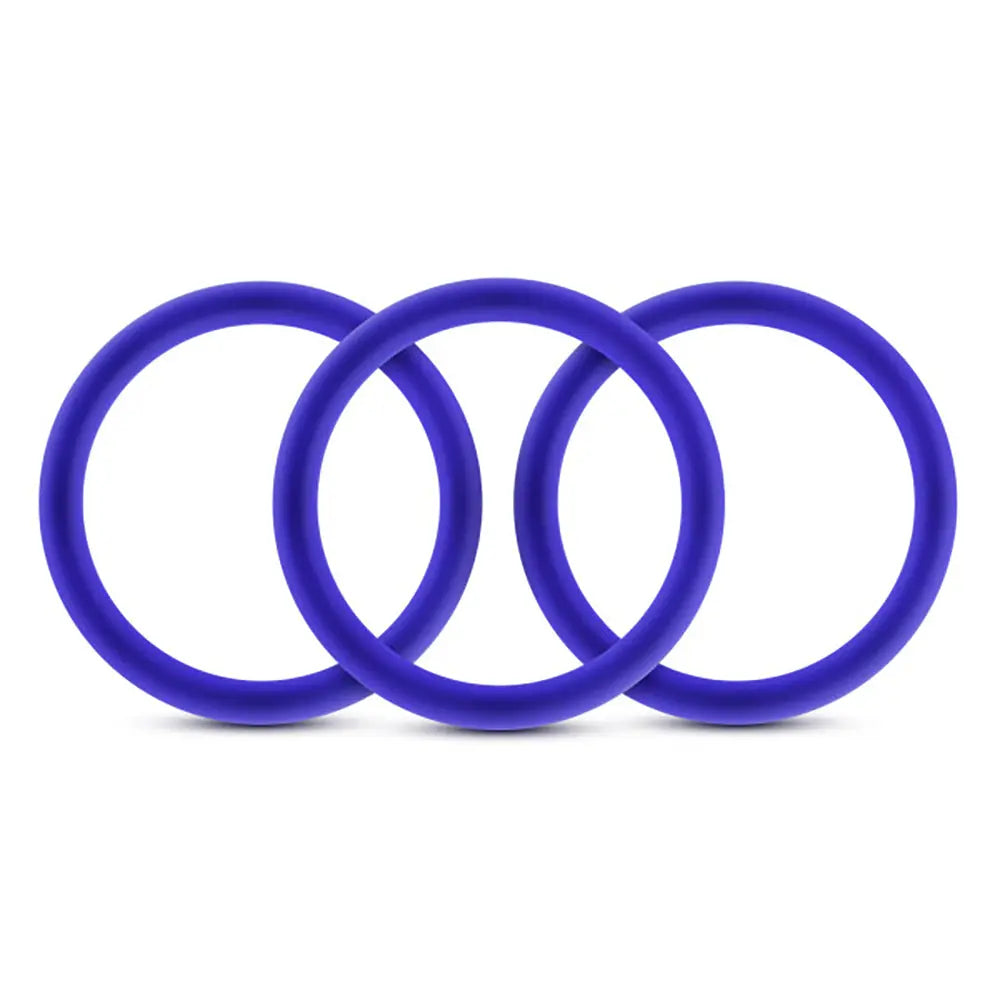 Performance - Vs1 Pure Premium Silicone Cockrings - Medium - Indigo – body-safe silicone | Fu'Cha Exotics