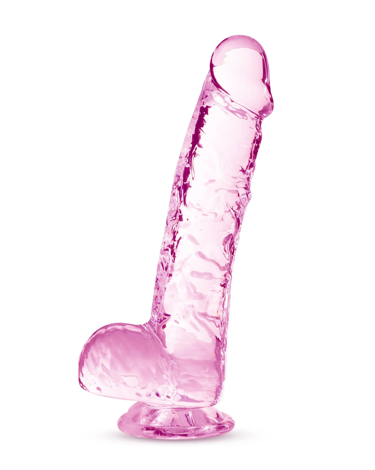 Naturally Yours - 6 Inch Crystalline Dildo - Rose – body-safe materials | Fu'Cha Exotics