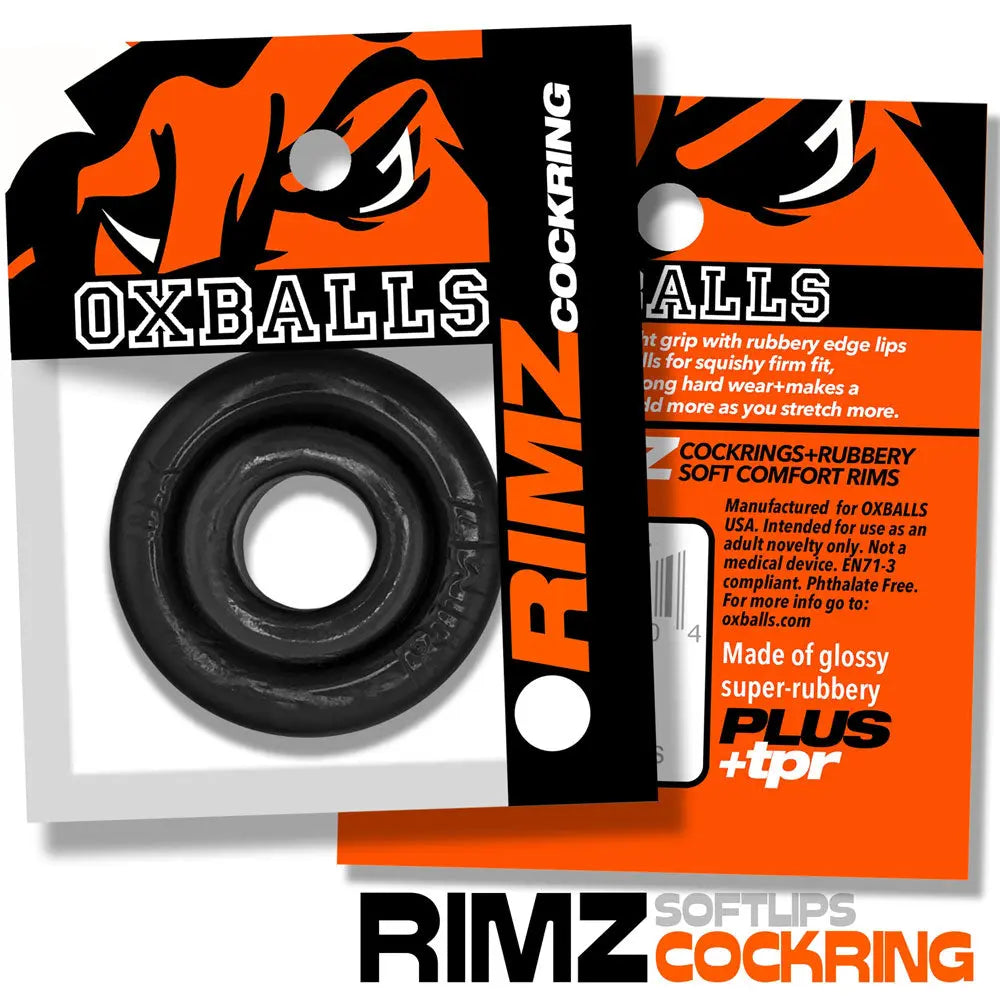 Rimz Big Single Ring - Black – body-safe materials | Fu'Cha Exotics