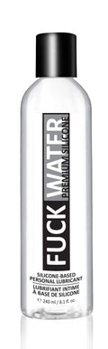 Fuck Water premium silicone lubricant bottle, 8 fl. oz., clear liquid