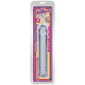 Crystal Jellies clear 10-inch translucent jelly dong in blister package