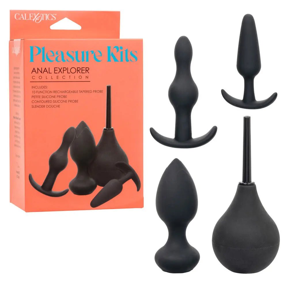 Pleasure Kits Anal Explorer Collection - Black – body-safe materials | Fu'Cha Exotics