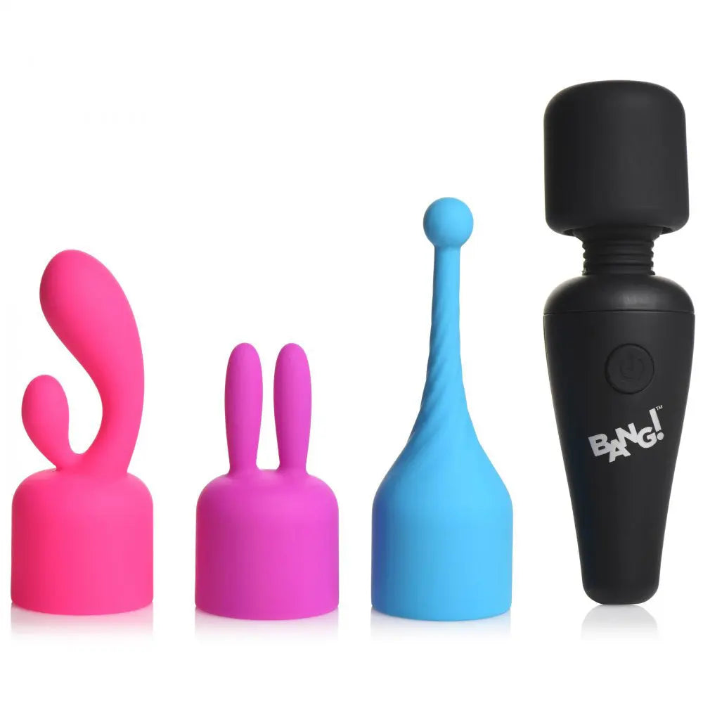 Bang - 10x Mini Wand With 3 Attachments – body-safe materials | Fu'Cha Exotics